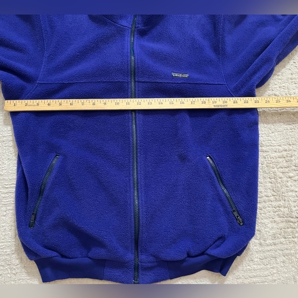 Vintage Patagonia Made in USA Fleece Bomber fit Full Zip Jacket - Picture 7 of 10